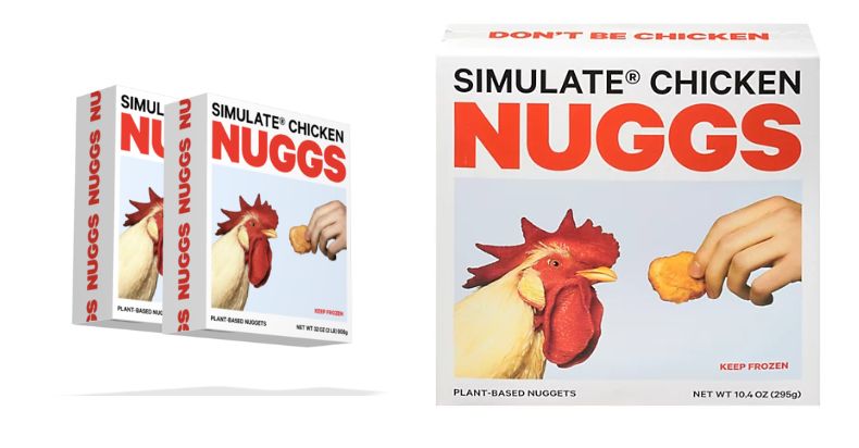 are simulate chicken nuggs vegan