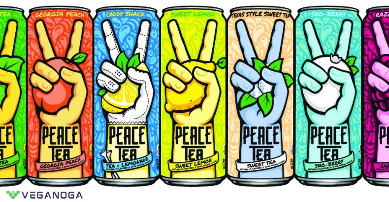 A variety of Peace Tea flavors
