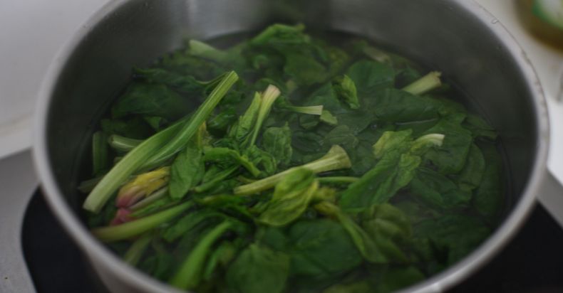 Spinach boiled