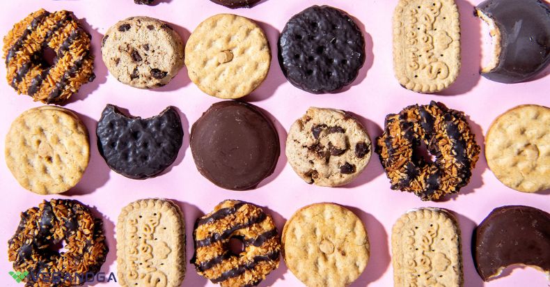 A selection of Girl Scout Cookies