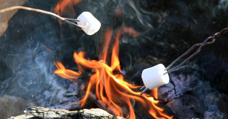 Marshmallows toasting